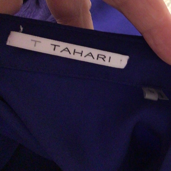 NWOT, Royal blue T TAHARI blouse - Picture 6 of 8
